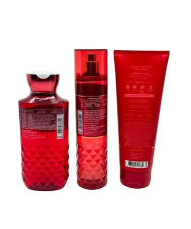 Bath & Body Works Winter Candy Apple 3-Piece Gift Set - Holiday Body Wash Mist & Cream with Red Bow | Perfect for Gifts - Buy Online on GoSupps.com
