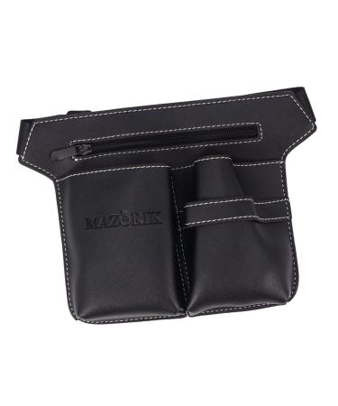 Beaupretty Makeup Gadgets Barber Waist Bag Leather Waist Tool Comb Mini Belt Bag braiding Hair Rack Scissor Holder Makeup Waist Belt Barber Scissors Salon to Weave Brush Belt 25x19cm