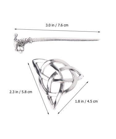 Buy Lurrose 2pcs Celtic Hair Clip - Vintage Irish Barrette Pin & Viking Hair Accessories for Men & Women - International Shipping - Buy Online on GoSupps.com