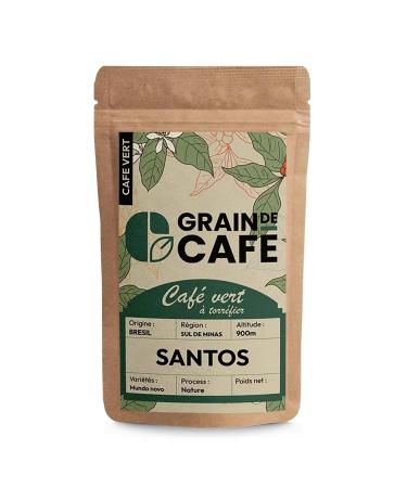 grain de cafe Graindecaf Brazil Santos Green Coffee 1kg | 100% Arabica Unroasted Self Roast | Raw Sul De Minas | Sweet & Praline | Coffe