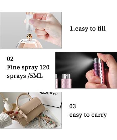 JOCXZI 8 ml Perfume Atomiser Aluminium Perfume Atomiser Refillable Empty Travel Perfume Atomiser for Men and Women Travel Atomiser Bottle for Travel - Buy Online on GoSupps.com