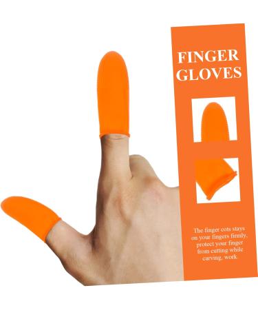 Beaupretty 200pcs Non-Slip Latex Finger Sleeves - Protective Covers for Safe & Comfortable Use - Anti-Static Finger Cots in Orange Beige - Buy Online on GoSupps.com