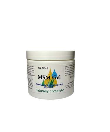 Naturally Complete MSM Cream Plus Glucosamine Bromelain & Chrondroitin 4 oz. Jar