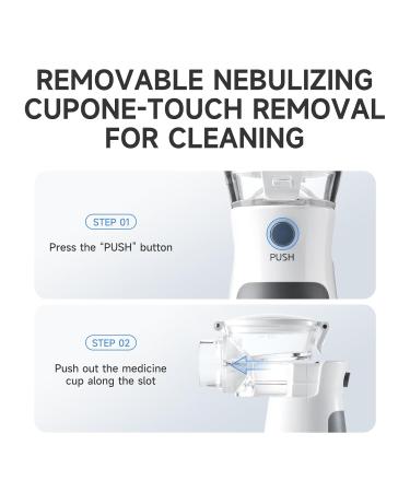 Yuwell Portable Inhalation Device for Children & Adults - Travel-Friendly Nebulizer for Ultra-Fine Particle Delivery (Beige) - Buy Online on GoSupps.com