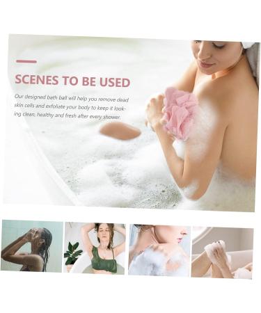 Hemoton Baby Washcloths 3pcs Bath Flower Body Puffs - Organic Pink Baby Bath Skin Cleaning Tool - Buy Online on GoSupps.com