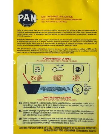 Harina PAN Pre-Cooked White Maize Meal - 1kg (Pack of 4) - Buy Online on GoSupps.com