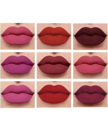 FAEYLI 9Pcs Matte Liquid Lipstick + 1Pcs Lip Plumper Set | Long Lasting & Waterproof Lip Gloss Kit - Buy Online on GoSupps.com