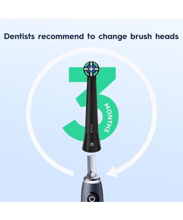 Replacement Heads for Oral B iO Electric Toothbrush | Compatible with iO Series 10/9/8/7/6/5/4/3 - Black & White - Buy Online on GoSupps.com