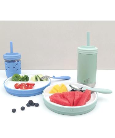 Elk and Friends Glass Mason Jar Kids Cups - 8 oz with Silicone Straws | Toddler Smoothie & Sippy Cups - Buy Online on GoSupps.com