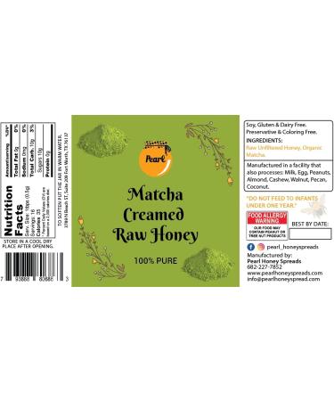 Pearl Honey Spreads Creamed Raw Honey Variety Flavored Gift Set| Raw and Unfiltered Pure Honey| Organic Matcha | Organic Cacao| Organic Cayenne| Organic Cinnamon| Organic Cacao|1.5 Ounces Per Jar - Buy Online on GoSupps.com