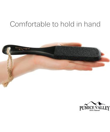 Pumice Stone Foot Scrubber with Handle - Callus Remover for Dry Dead Skin - Exfoliating Brush for Heels, Elbows & Hands - Buy Online on GoSupps.com