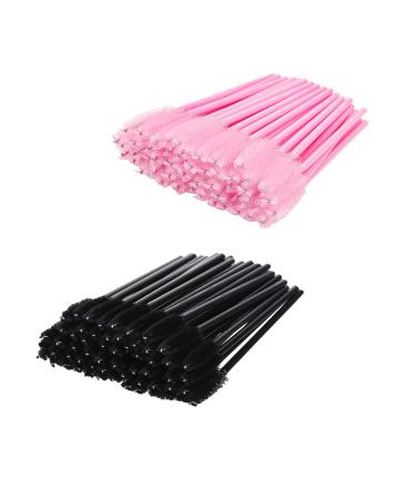 Disposable Eyelash Brushes - 100 Spoolies Eyelash Brushes for Lash Extensions Eyebrow Spoolie Brushes Disposable Mascara Wands Eyelash Brush for Make up Mascara Wands Eye Lash Eyebrow Extensions Brush
