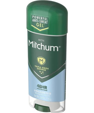 Mitchum Anti-Perspirant & Deodorant Clear Gel Unscented 3.4 oz (96 g) Unscented 3.4 Ounce (Pack of 1) - Buy Online on GoSupps.com
