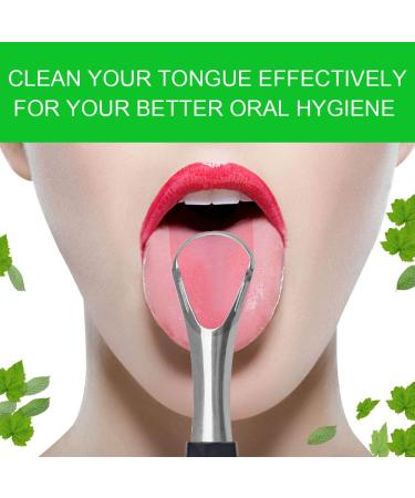 Stainless Steel Tongue Scraper Set for Fresh Breath and Better Dental Hygiene - Buy Online on GoSupps.com