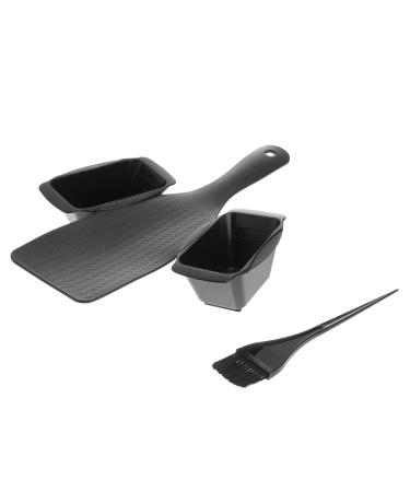 VALICLUD Kit De Teinture Pour Cheveux Plateau Plastique Noir Outil Coloration Professionnel Salon Coiffure Pinceau Pour M ches Cheveux Usage Domestique Et Professionnel