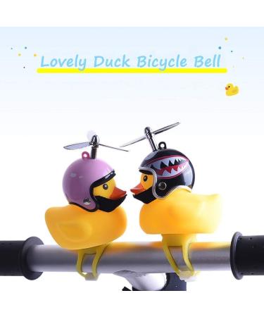 NEKRASH Duck Bike Bell with LED Light - Cute Rubber Duck Bicycle Horn for Kids & Adults - Buy Online on GoSupps.com