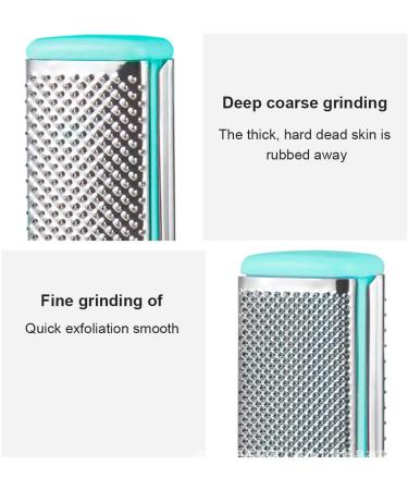 Clyhon Foot File Foot Pedicure Tool Stainless Steel Foot Scrubber Foot File Dead Skin Remover for Hard Skin and Dry Cracked Feet Scraper - Buy Online on GoSupps.com