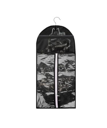 Sanon hair extension holder with hanging portable tote bag fleece suit with hanging pocket for untreated hair tresse and clip-in hair extension 29 x 60 cm - Buy Online on GoSupps.com
