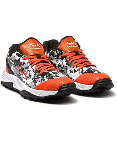 Boombah Men's Dart Digi Camo Turf Shoes - Black/Orange/White - Size 10 - Buy Online on GoSupps.com