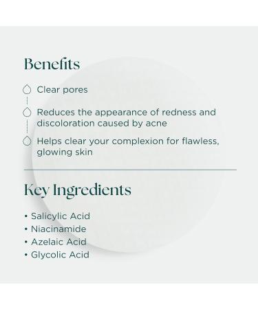 Marini SkinSolutions Clear - Corrective Pads for Pores & Blemish-Prone Skin with Salicylic Acid Niacinamide Azelaic Acid & Glycolic Acid - Cruelty Free - Made in the USA - 30 Count - Buy Online on GoSupps.com