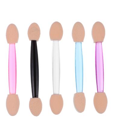 DRESSOOS 5 Boxes Double Ended Eyeshadow Brush Makeup for Women Sponge Applicator Non Latex