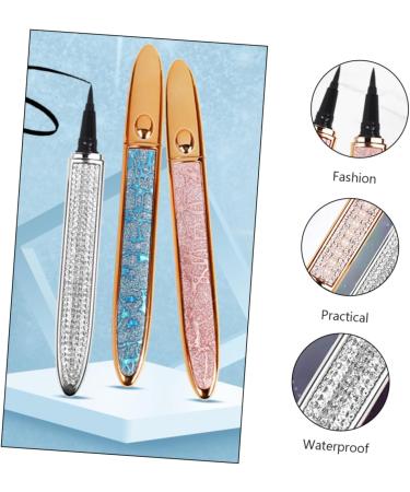 TOVINANNA 2pcs Diamond Eyeliner Metallic Eyeliner Sweat-proof Eyeliner Pens Household Retouching Pen 1 count (Pack of 1) Assorted Color - Buy Online on GoSupps.com