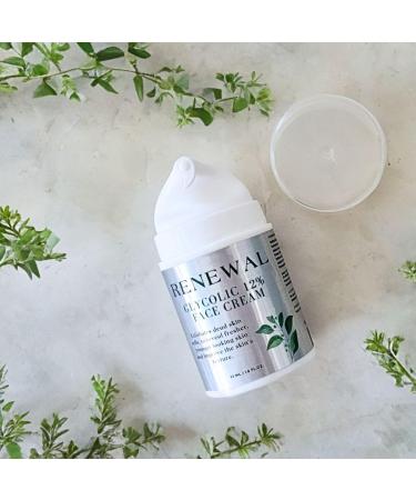 Renewal Glycolic 12% Face Cream - Anti-Aging & Exfoliating Moisturizer for Radiant Skin | International Shipping Available - Buy Online on GoSupps.com