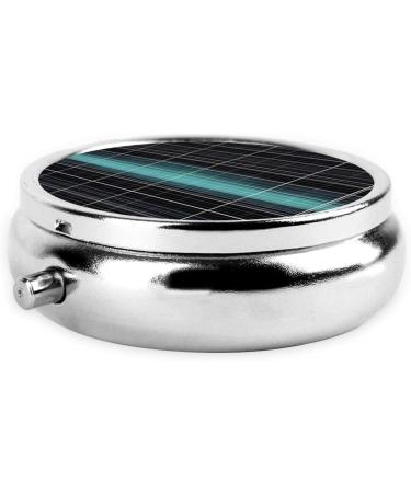 Dimensional Line Spaceround Pill Box - 3 Compartment Portable Travel Organizer for Medications - Buy Online on GoSupps.com