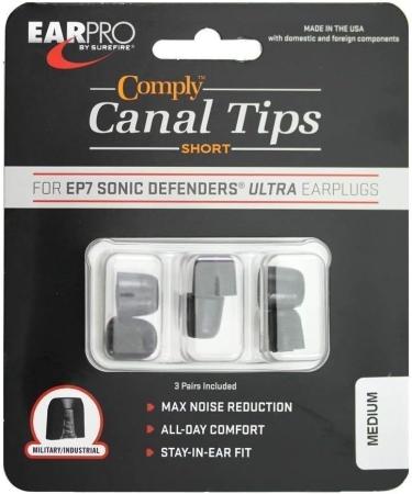SureFire Foam Replacement Tips (3-Pair) Medium - Durable and Comfortable Foam Ear Tips - Buy Online on GoSupps.com