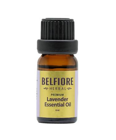 Belfiore Herbal Lavender Plant Essential Oil 100% Pure Natural Organic Tincture Aromatherapy Diffuser Drops Healthy Skin & Hair Vegan Non-GMO .34oz (10ml)