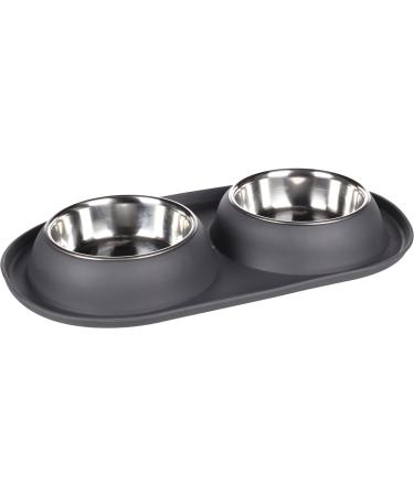 FRESSNAPF Duo Dinner GRAFA DARK GREY Diameter 14 5CM 2x500ML Grey M