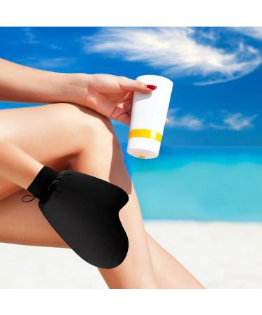 Tanner Mitt Mitt d'auto-tannage Mitt d'applicateur de bronzage au poignet lastique - Sunless Body Tanner Spray and Mousse Applicateur pour les femmes Girls Girls Place Camping Picnic Cycling Sports Noir - Buy Online on GoSupps.com