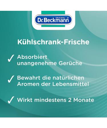 Dr. Beckmann Refrigerator Fresh | Effective Refrigerator Deodorant | Neutralizes Smells with Natural Lemon Extract & Organic Alcohol | 40g Yellow - Buy Online on GoSupps.com