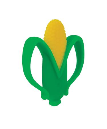 Nuby Veggie Teether for Teething Relief - BPA-Free Baby Teething Toy - 3+ Months - Corn Shape - Buy Online on GoSupps.com