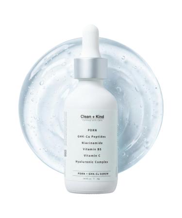 PDRN Serum with GHK-Cu Peptides & Niacinamide Lightweight Facial Serum for Firming Hydration & Skin Renewal Salmon DNA Inspired Formula Helps Improve the Look of Fine Lines Redness & Dull Skin