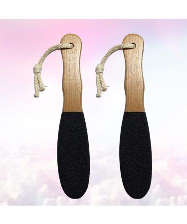 2 Pieces Wooden Foot File - Professional Pedicure & Foot Care Tool for Men & Women - Remove Hard Skin for Soft Smooth Feet - Buy Online on GoSupps.com