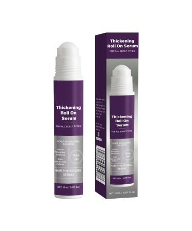 JINGLING JINGLING Roll-On - Thickening Treatment for Hair Growth - 15 ml - Gentle Scalp Oil - For Straight Curly Damaged Fine and Dry Hair - For Home and Travel