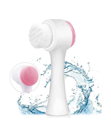 Face Cleaning Brush Silicone Facial Deep face Massage Care Exfoliating with Soft Bristle for Face Scrub Brush(Manual)