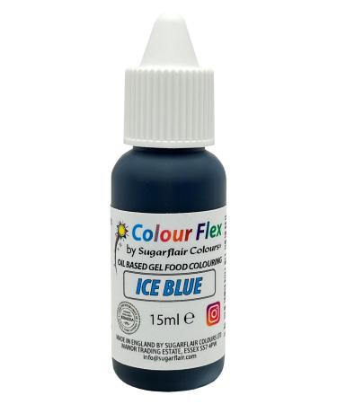 Colour Flex Ice Blue Oil Based Food Colouring Gel For Colouring High Fat Foods Buttercream Chocolate Batters Fondant Icing & More - 15ml