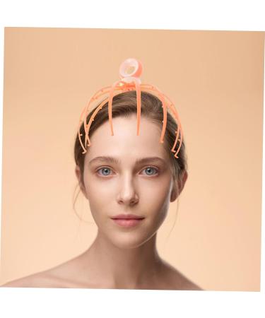 Magiclulu Kamm Head Massager - Handheld Claw Massage Tool for Relaxation | Steel Ball Massage 21x15cm Orange - Buy Online on GoSupps.com