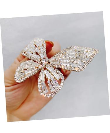 FRCOLOR Hair hairpin rhinestone hair clips bling hair clamps sparkling hair clips women Girls Hair Accessories metal hair clips Butterflies Headwear woman spring clip Zinc alloy Clamps - Buy Online on GoSupps.com