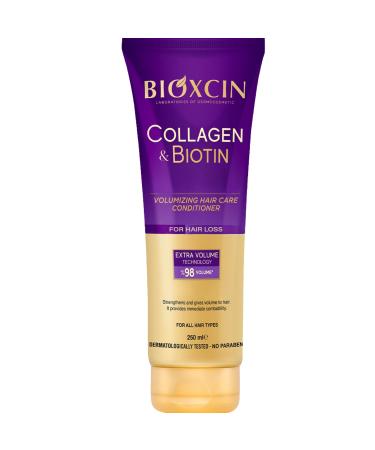 Bioxcin Apr s-shampoing volumisant au collag ne et la biotine 250 ml pour perte de cheveux Technologie extra volume