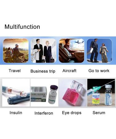 RZM AIYE Medicine Refrigerator and Insulin Cooler with Advanced Temperature Control System - Portable Medication Cooler Box for Car Travel Home - Buy Online on GoSupps.com