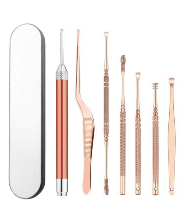 Luminous Ear Pick Ear Picking Tool Set of Children's Visual Picking Ear Wax with Light Soft Head Ear Wax Removal Work for Small Ear Canals Perfect One-Piece Design for Kids and Adults