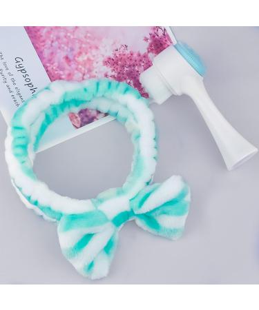 2 in 1 Manual Cleansing Brush Makeup Headband Facial Cleansing Brush Deep Clean Brush Hat for Women  - Buy Online on GoSupps.com