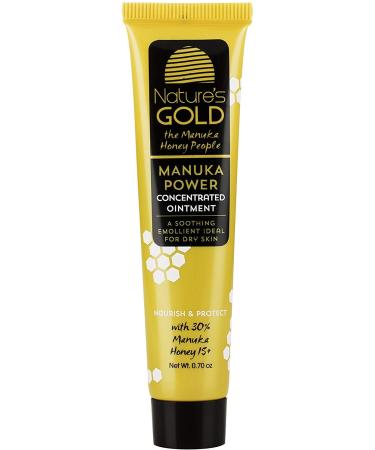 Nature s Gold Australian Manuka Honey Ointment MGO 514+ | Natural Eczema Wound Healing Gel - Honey Moisturizing Cream for Cuts Calming Eczema and Other Skin Damage - 0.70 0z
