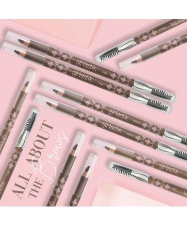Girlactik Soft Powder Eyebrow Pencil - Deep Brow | International Shipping Available - 1.19g - Buy Online on GoSupps.com