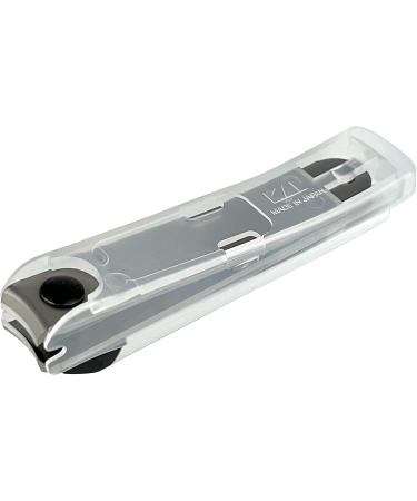 Buy Kai Nail Clippers Type 001S - White Stainless Steel Fingernail & Toenail Cutter with File & Catcher - Durable Japanese Quality for Adults & Seniors - Buy Online on GoSupps.com