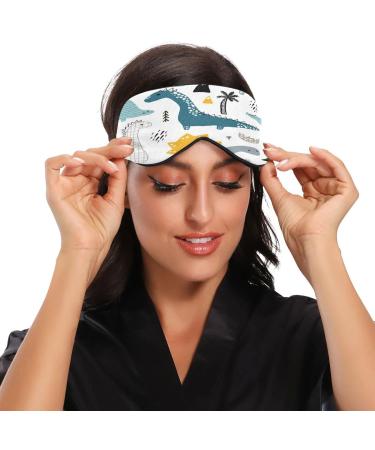 Xigua Funny Kid Dinosaur Sleeping Eye Mask | Adjustable Strap, Breathable Blackout Comfort | for Men & Women - Buy Online on GoSupps.com