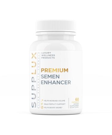 Semen Volume Enhancer for Men - Help Amplify Volume & Overall Health - Assists T-Levels for Male Vitality Blood Flow Support & Hard On Assistance - 3rd Party Tested Supplement - 60 Capsules